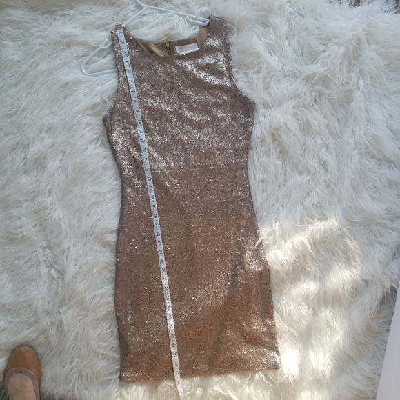 Gold sequin M M couture dress - Picture 5 of 6